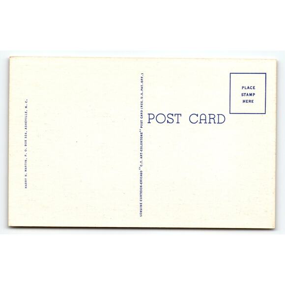 Linen Postcard Appalachian Scenic Highway Blue Ridge Mountains Curt Teich - Picture 2 of 2